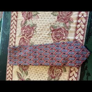 Elegant Bolgheri Italian Silk Tie - Red and Blue Pattern